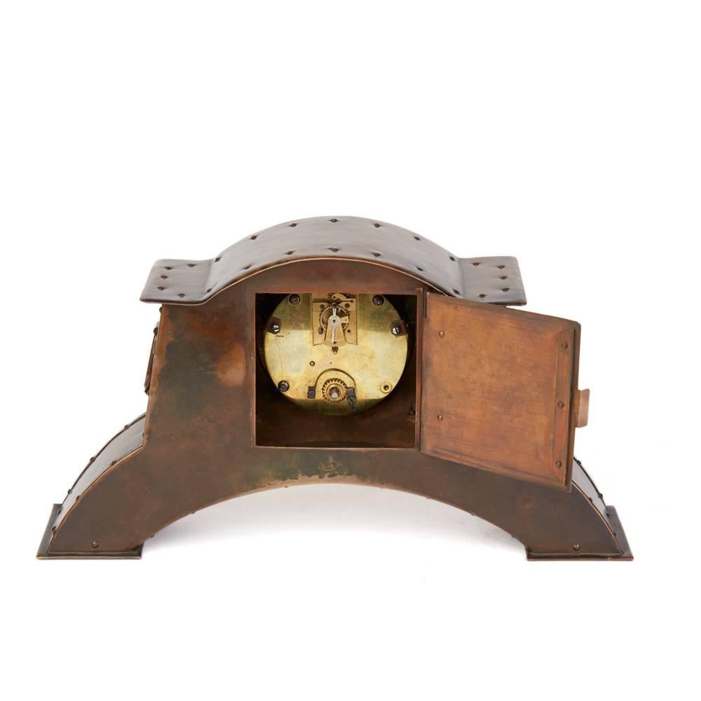 arts and crafts mantle clock