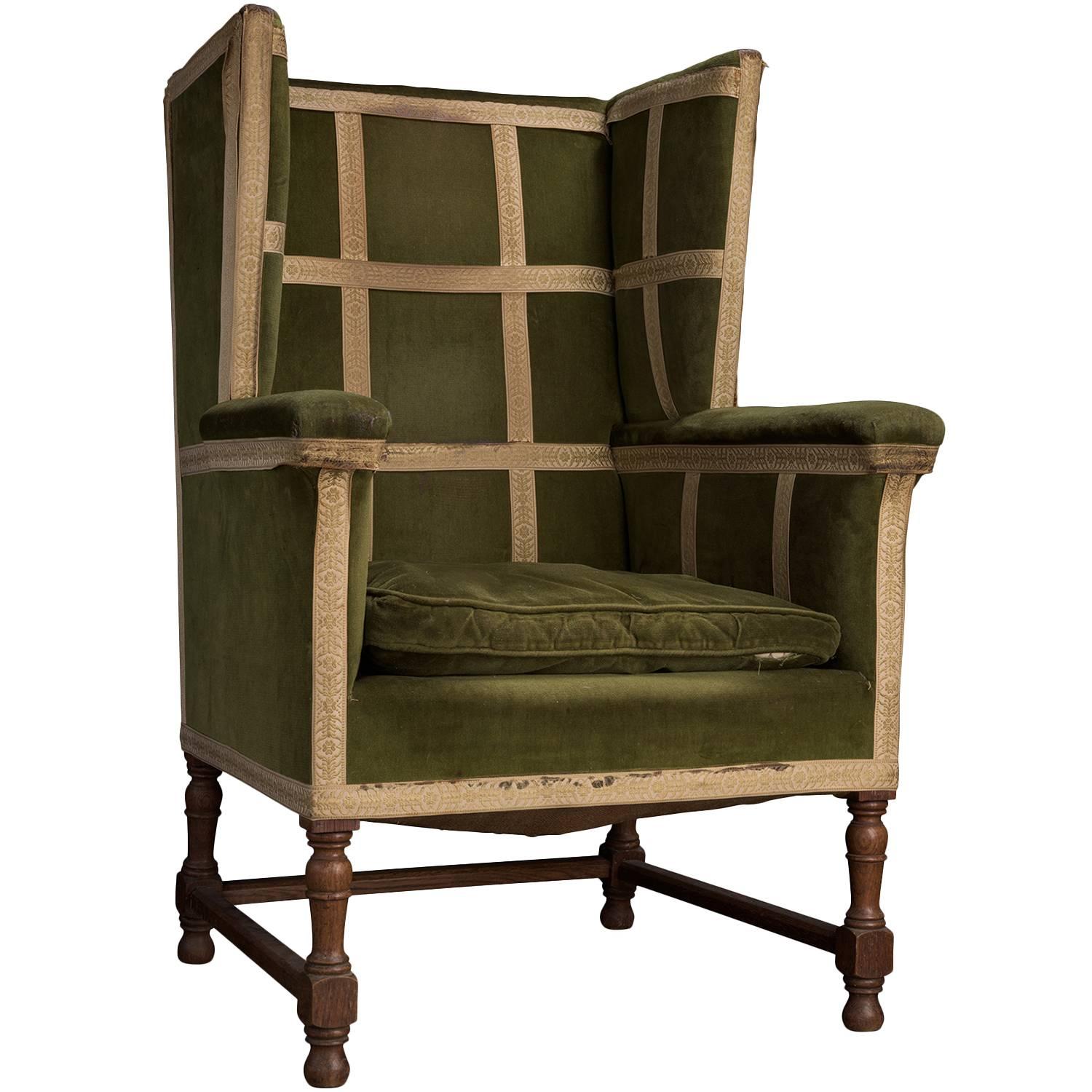Arts & Crafts Wing Armchair