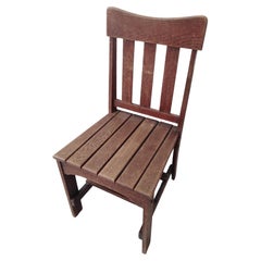 chaise arts and craft à la manière de Gustav Stickley