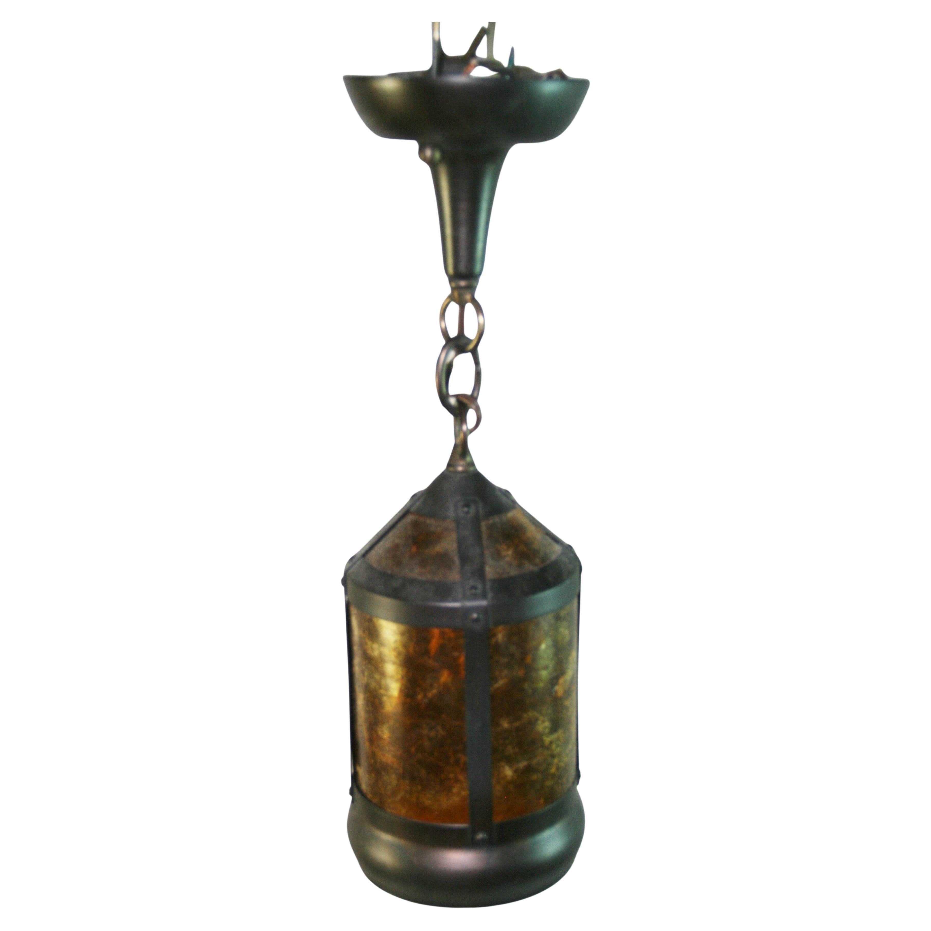 Arts and Craft Mica Lantern For Sale