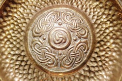 Arts & Craft Movement Celtic Design Brass Charger