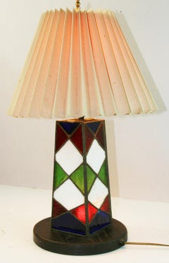 Arts and Craft Stained glass Tischlampe