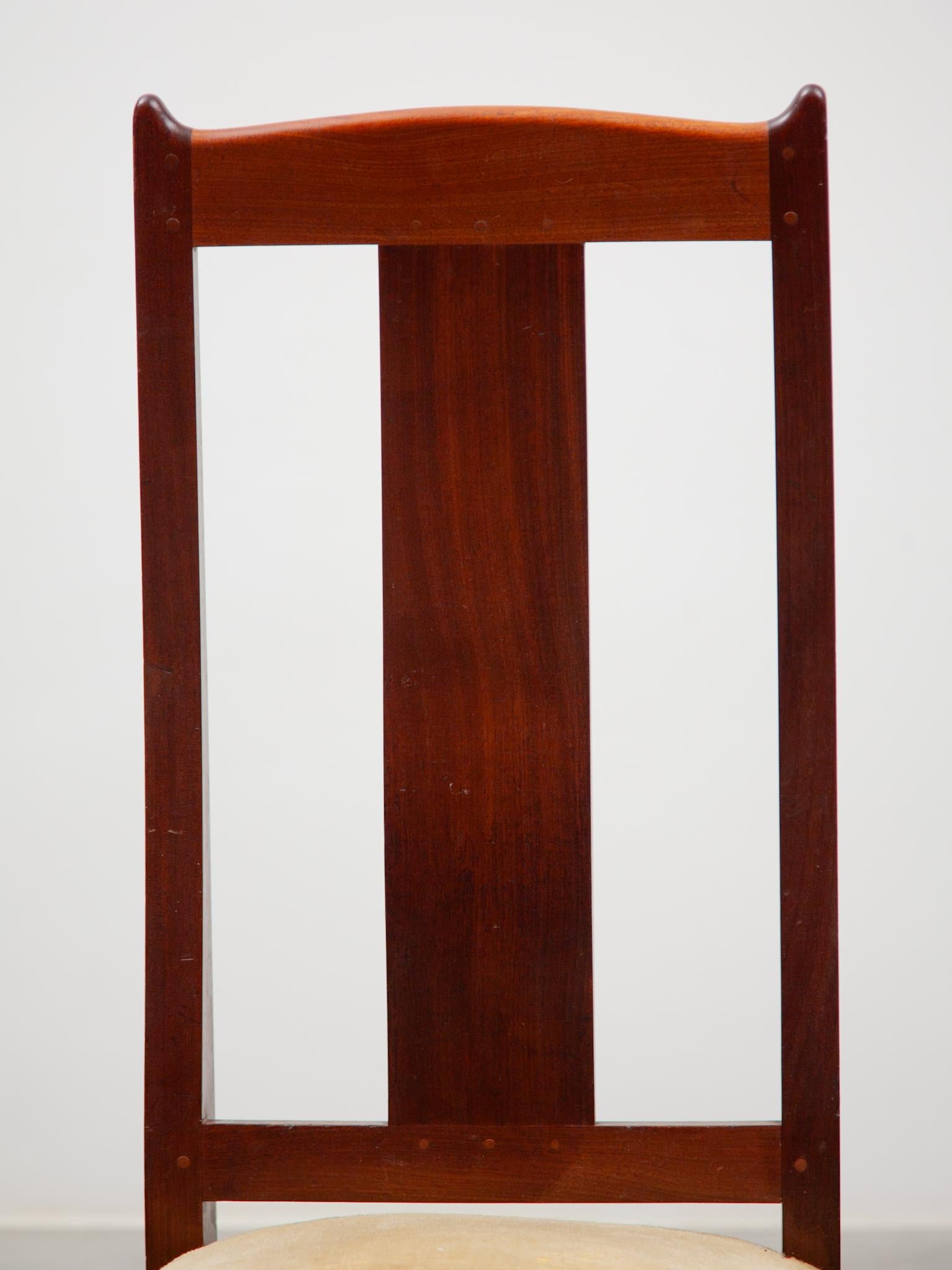 Arts and Crafts Amsterdamse School Set of Six Chairs by Jac. Van den Bosch, 1909 For Sale 5