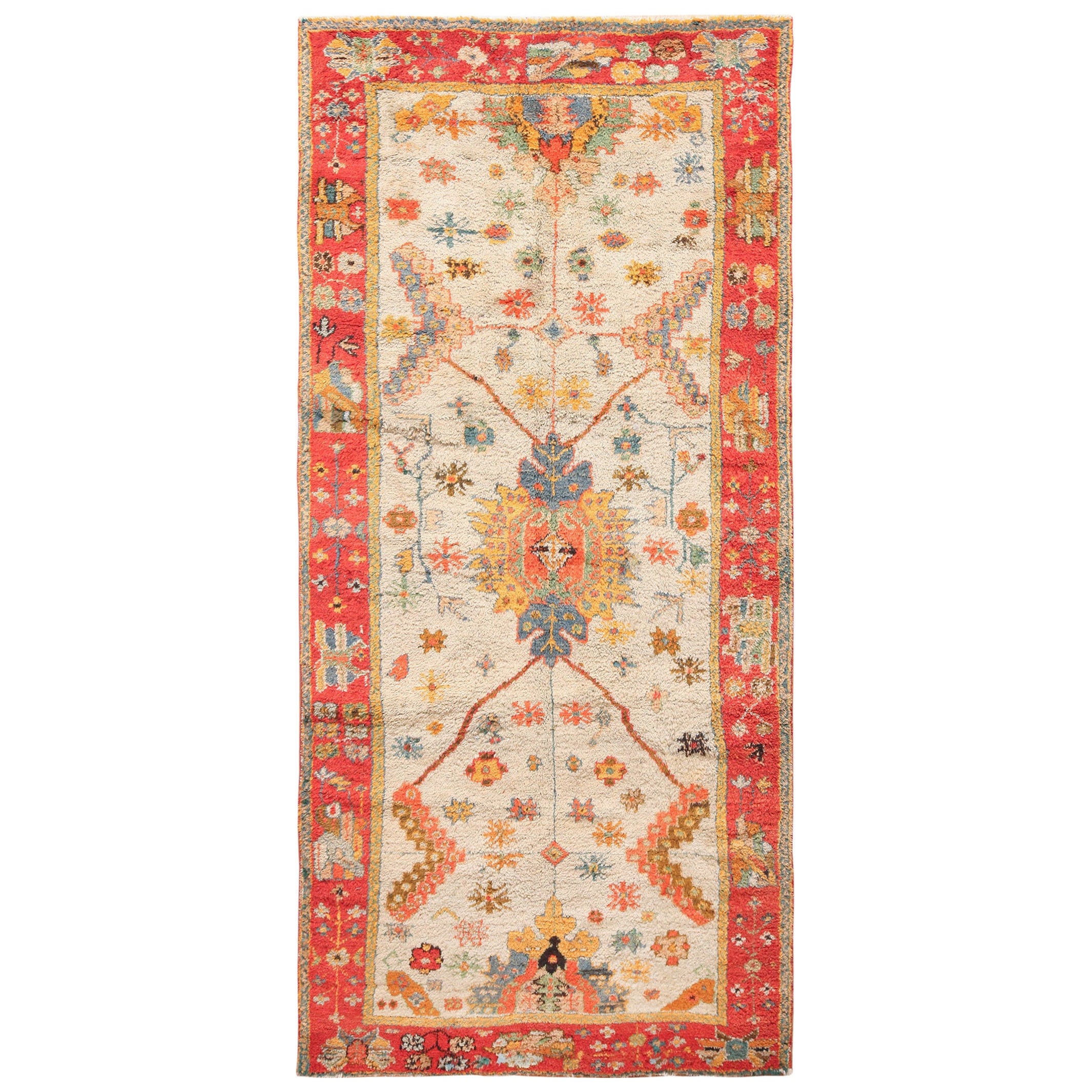 Arte Antiques Craft Rug Oushak turc.5 ft 5 in x 11 ft