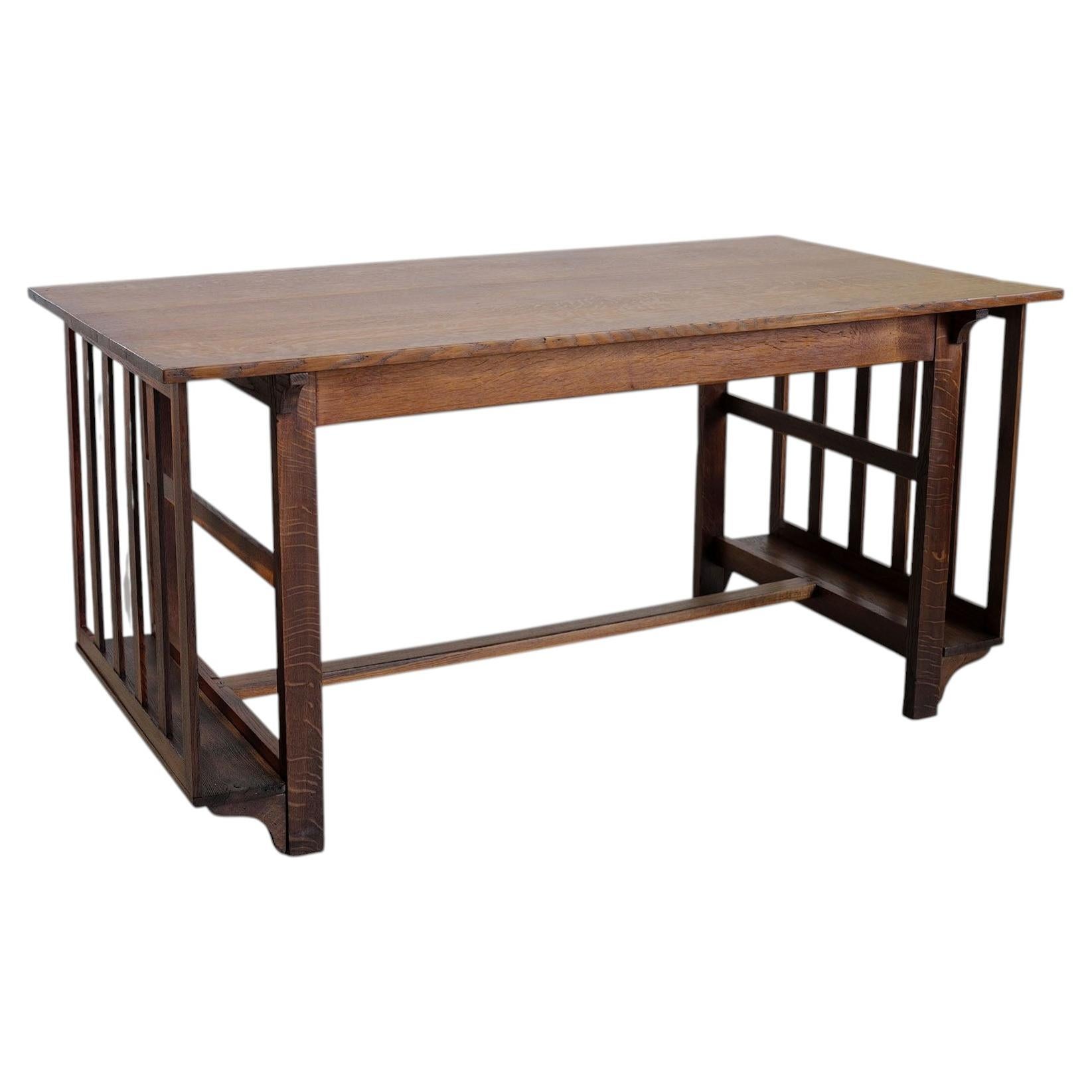 Arts and Crafts architect's table, 1900