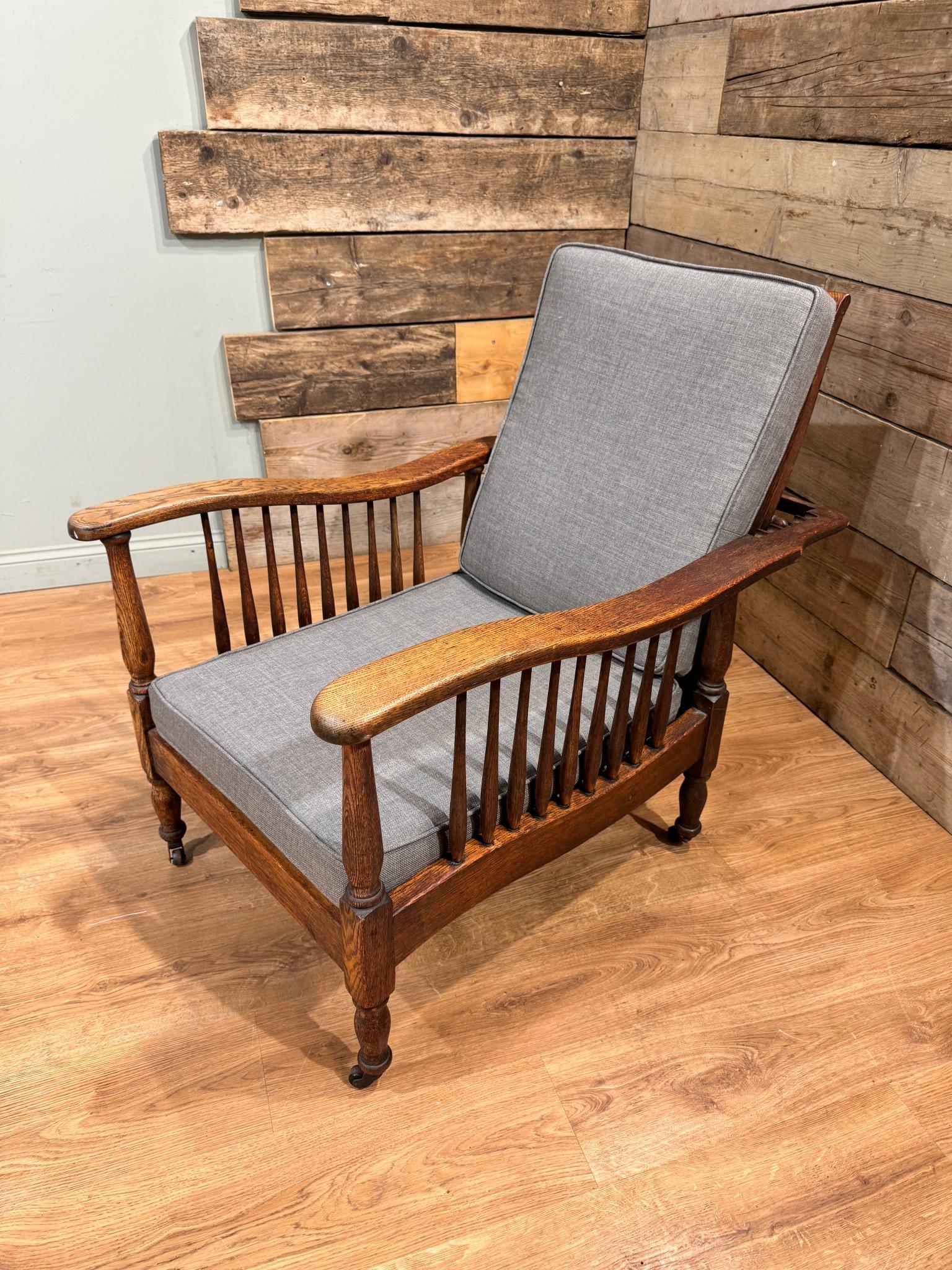 Late 19th Century Arts and Crafts Arm Chair Shapland and Petter 1890 For Sale