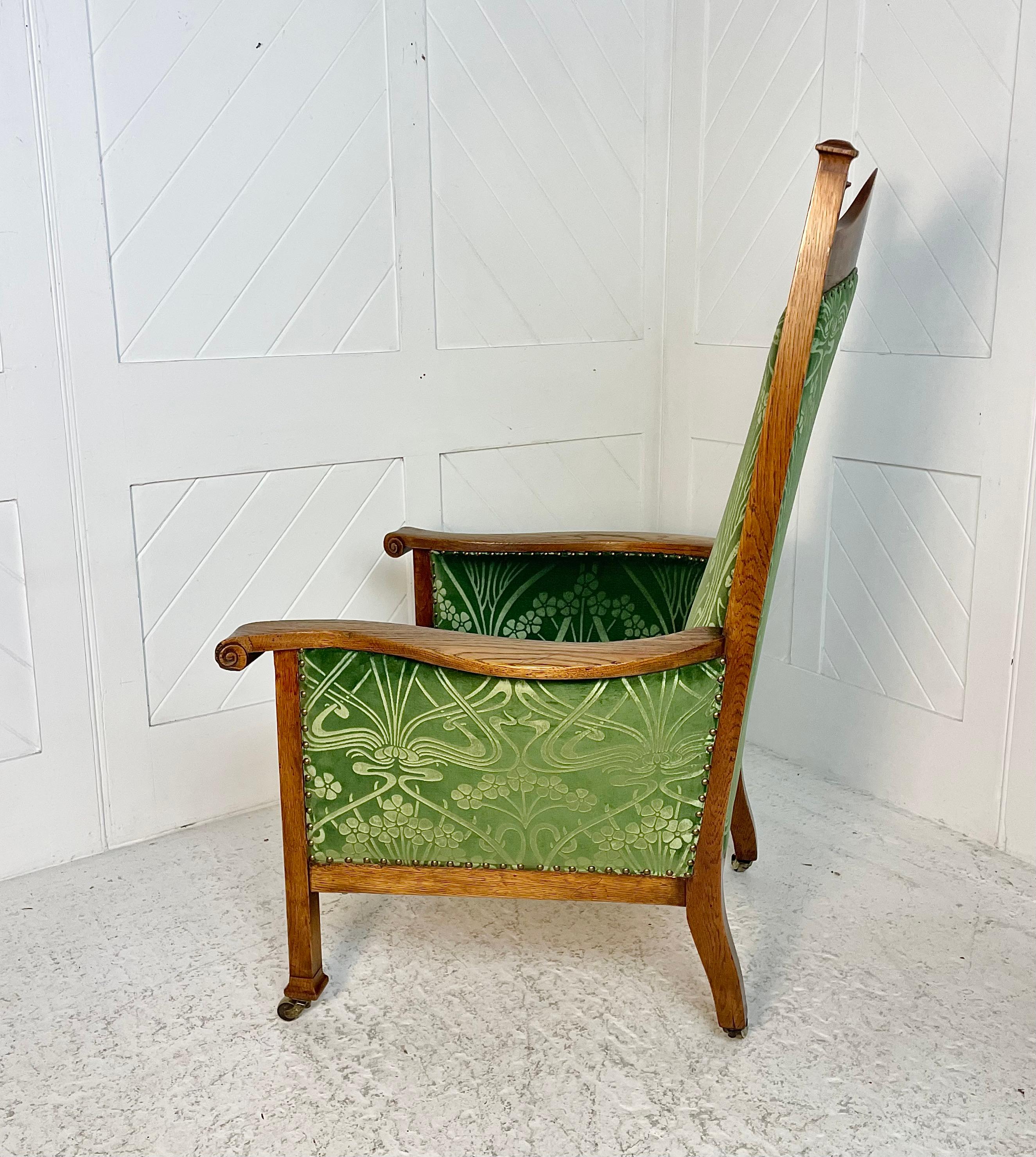 Woodwork Arts And Crafts Armchair attributed to Walter Cave For Sale