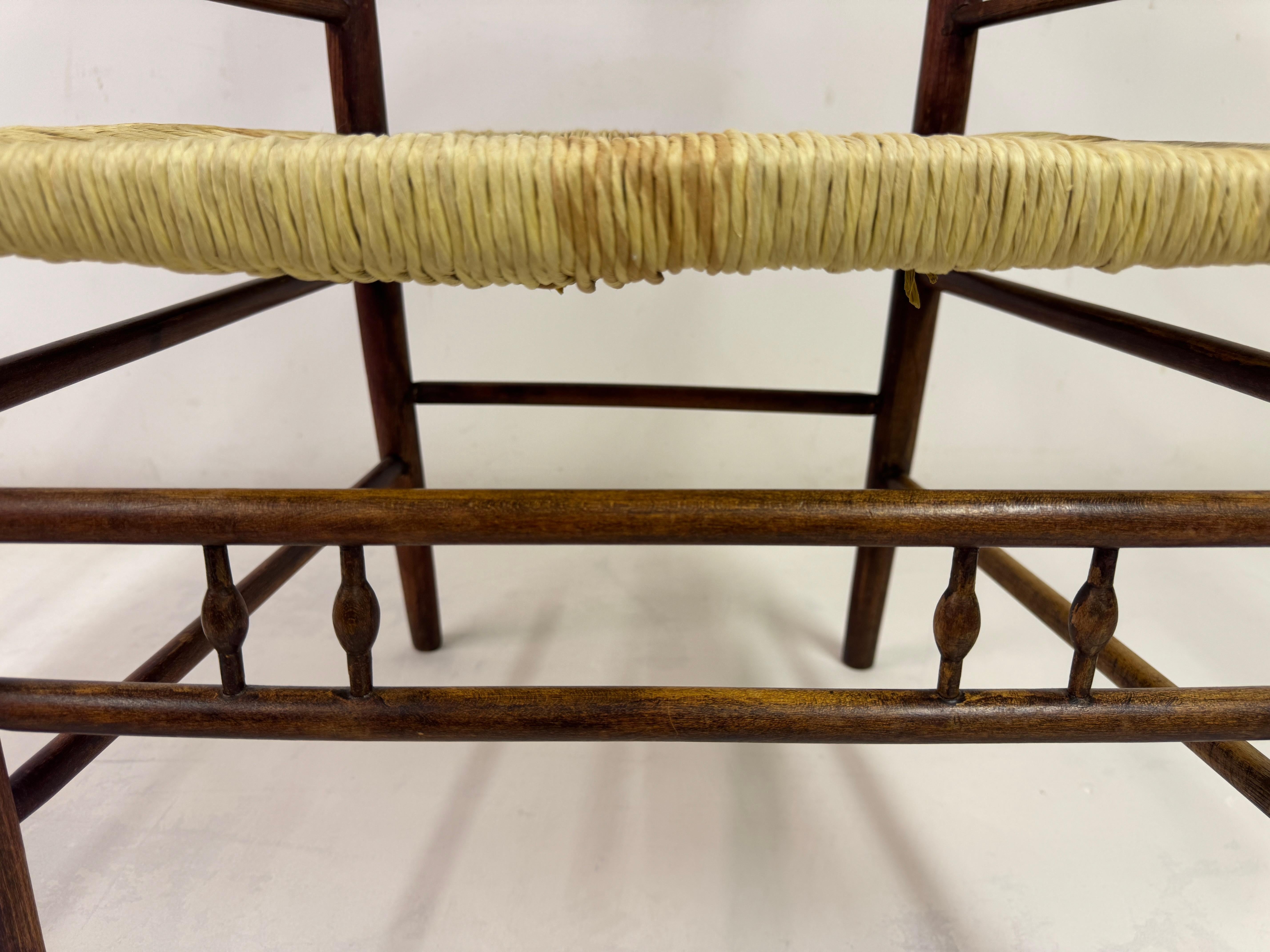 Fauteuil Arts and Crafts en orme Peut-être pour Liberty & Co en vente 2