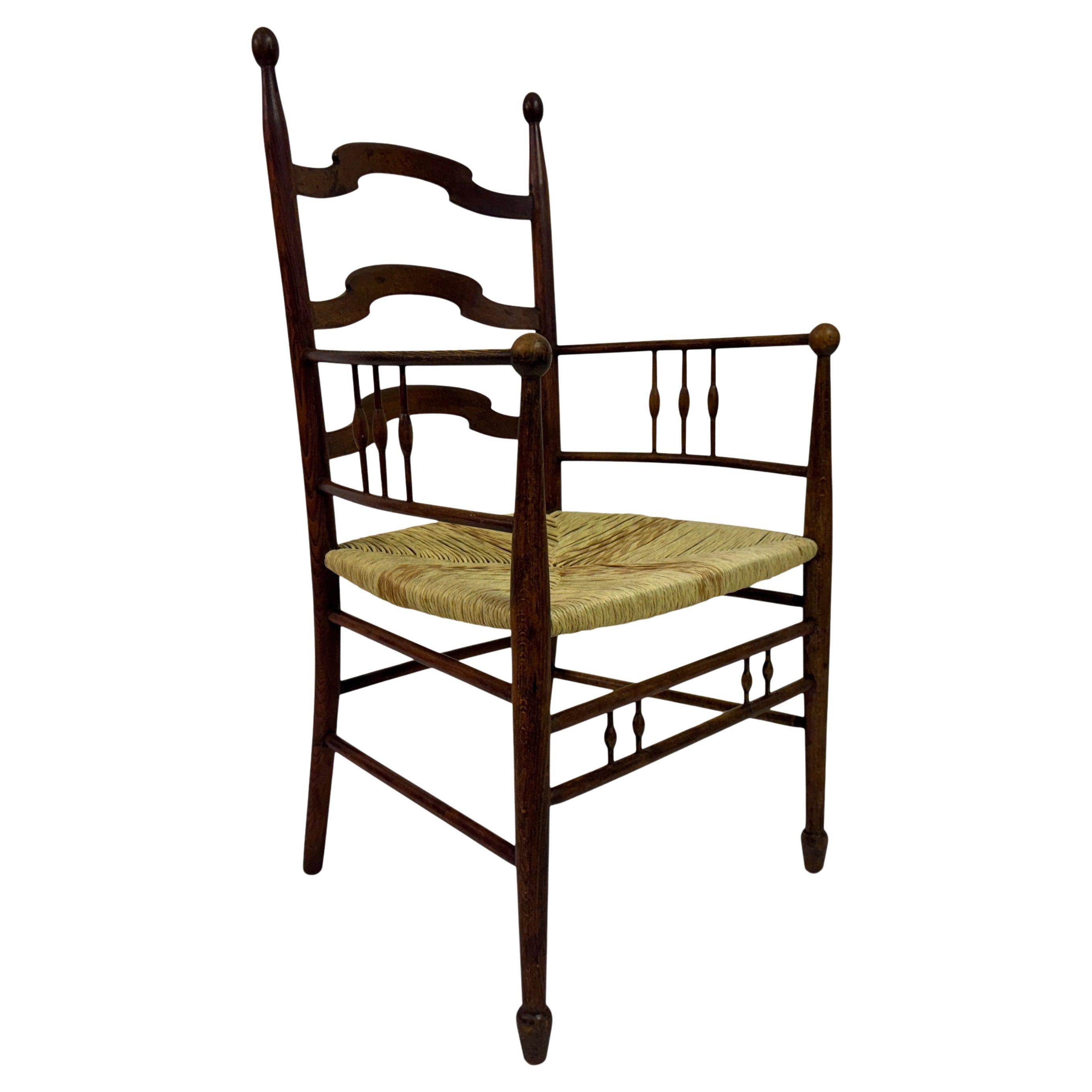 Fauteuil Arts and Crafts en orme Peut-être pour Liberty & Co en vente
