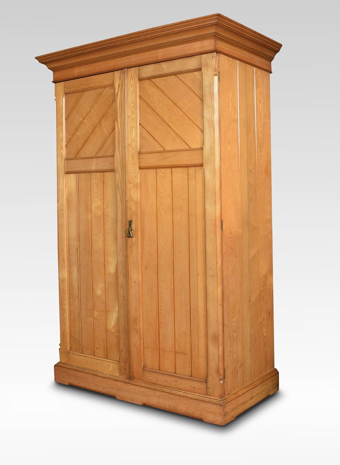 British Arts & Crafts Ash Combination Wardrobe