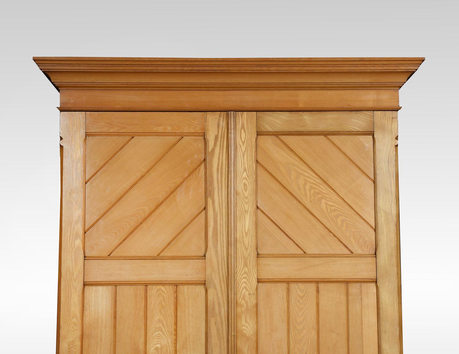 Arts & Crafts Ash Combination Wardrobe In Good Condition In Cheshire, GB