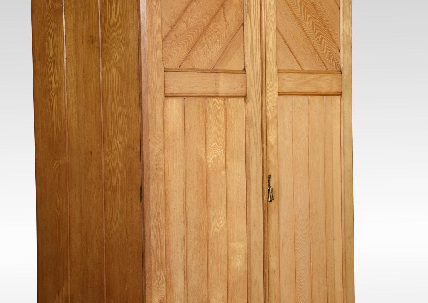 Arts & Crafts Ash Combination Wardrobe 1