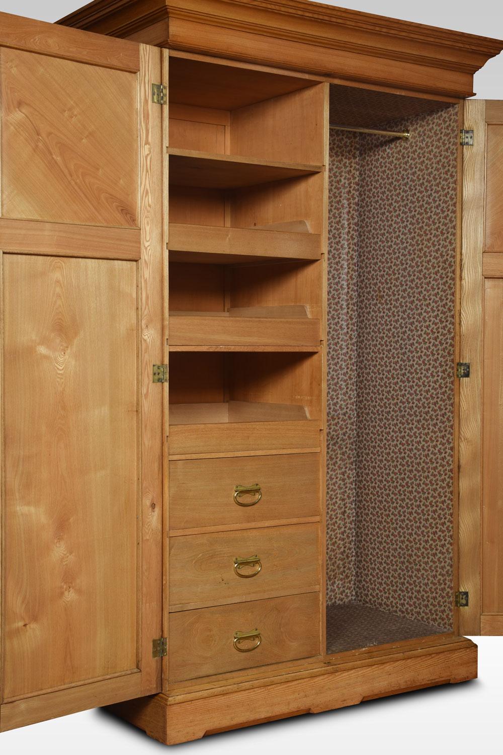 Arts & Crafts Ash Combination Wardrobe 4