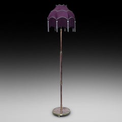 Arts and Crafts Beaten Copper and Brass Standard Lamp