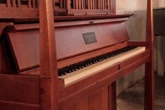 Arts and Crafts, Bechstein model 9 Upright Piano in Oak by Walter Cave