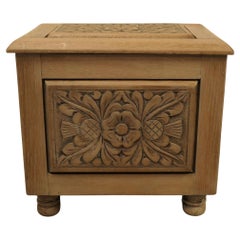 Arts and Crafts Bleached Oak Purdonium, Coal Box  This is an attractive design