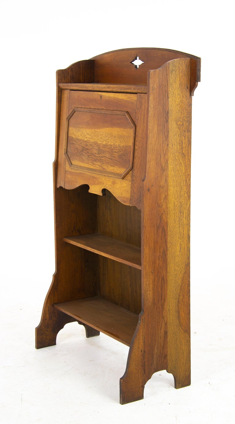 Arts and Crafts Bookcase, Oak Bookcase, Glasgow, Scotland 1910