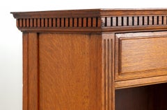 Arts and Crafts Bookcase Oak Open Front