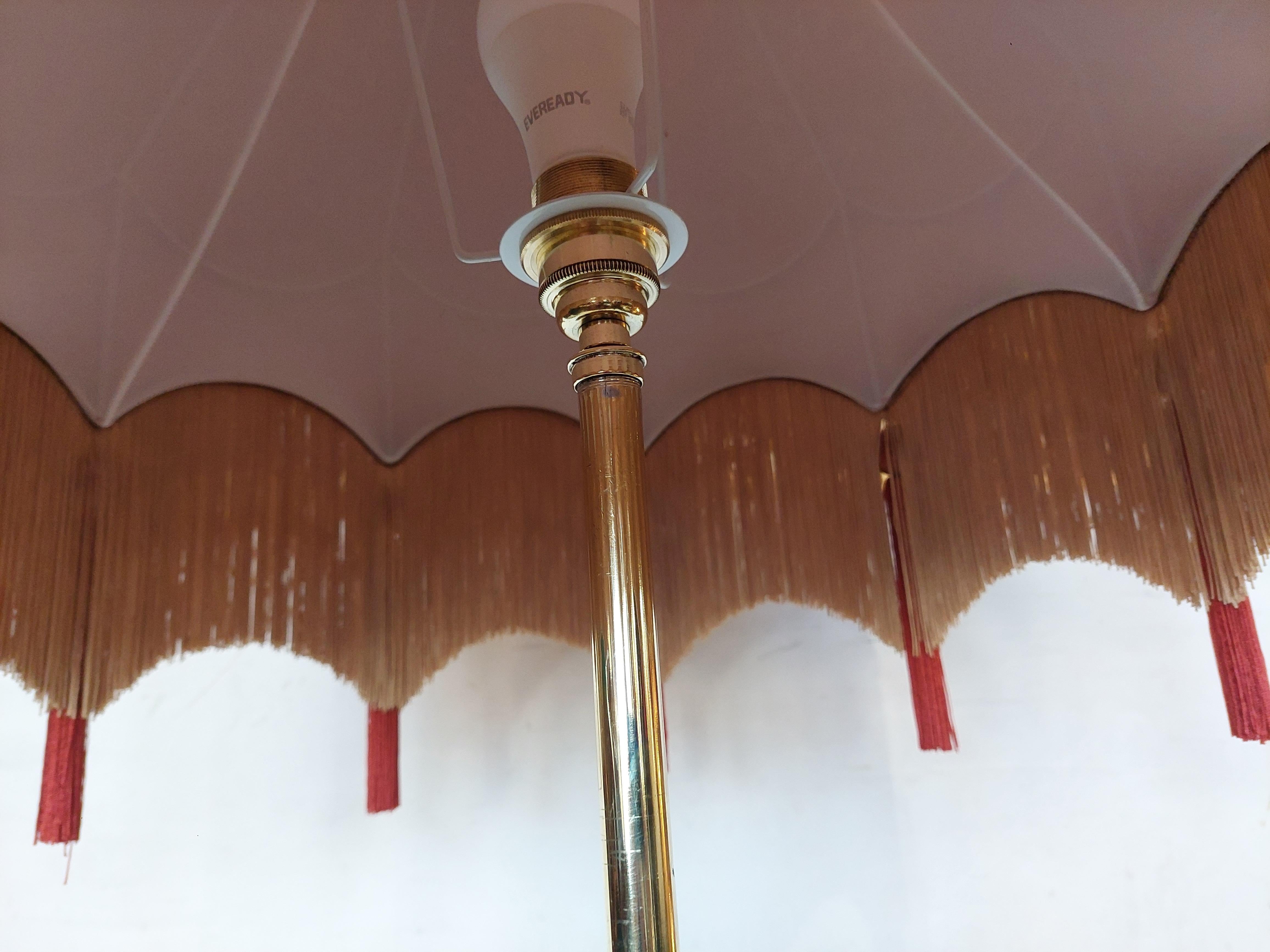 Arts and Crafts Brass and Copper Adjustable Standard Lamp 6