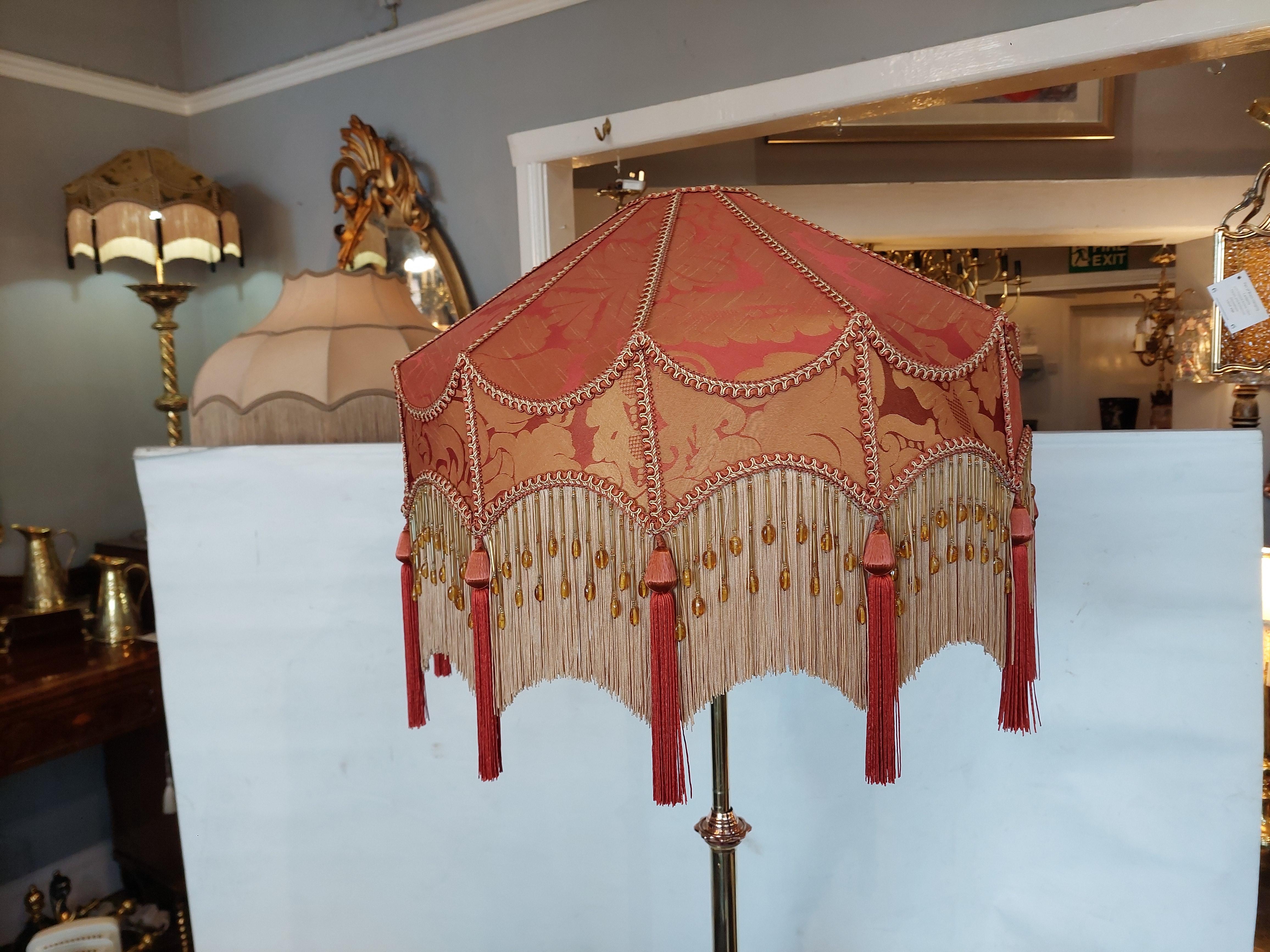 Late 19th Century Arts and Crafts Brass and Copper Adjustable Standard Lamp