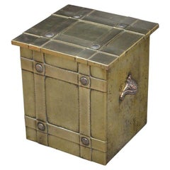 Bac à charbon en laiton Arts and Crafts Coal Bin Coal Bucket
