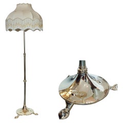 Arts and Crafts Brass Extendable Standard Lamp