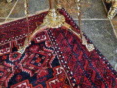 Arts and Crafts Brass Extending Standard Oil Lamp