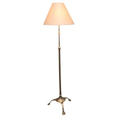Antique Arts and Crafts Brass Floor Lamp Standard Lamp