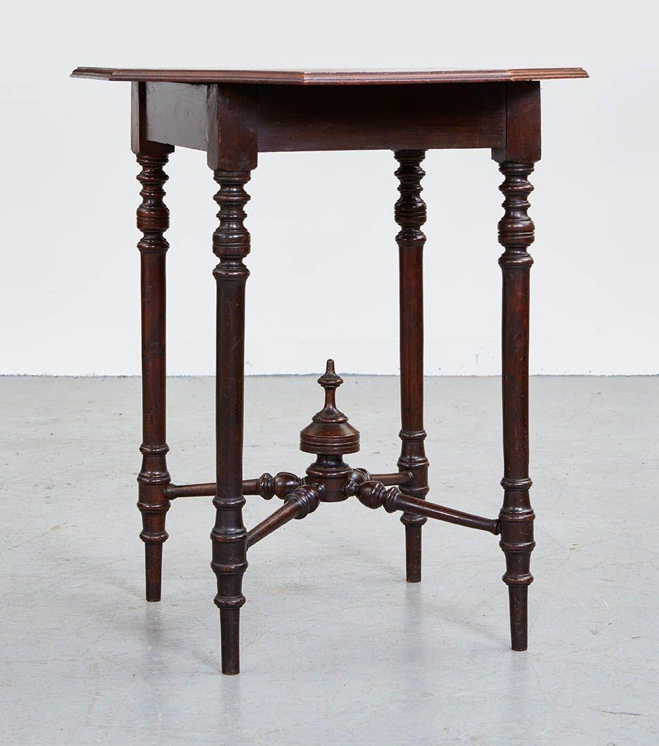 Ebonized Arts and Crafts Center Table For Sale