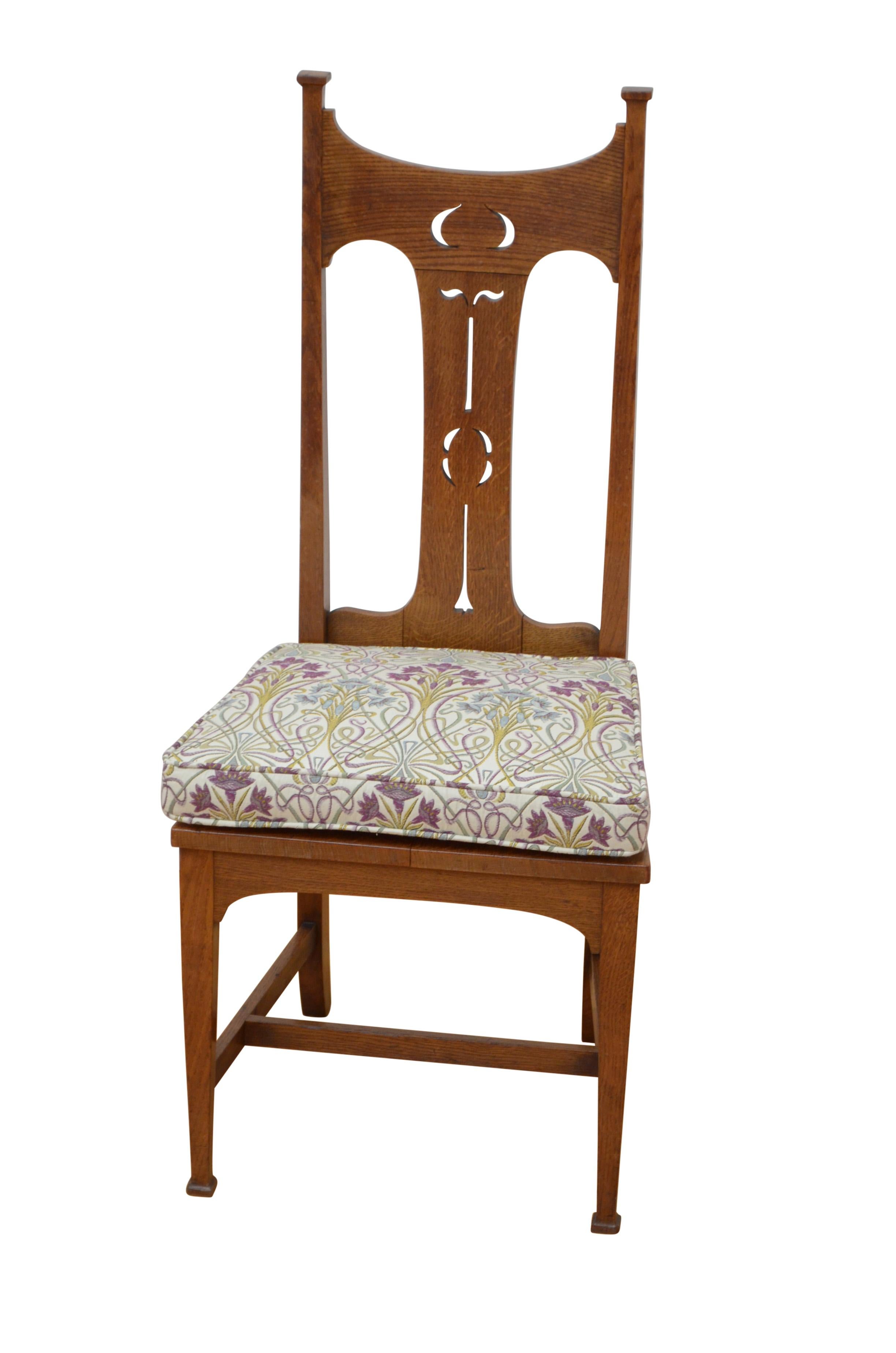 Oak Arts And Crafts Chairs