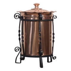 Godet à charbon circulaire en cuivre Copper Craft