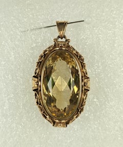 Arts and Crafts Citrine Pendant