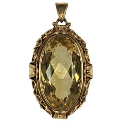 Arts and Crafts Citrine Pendant