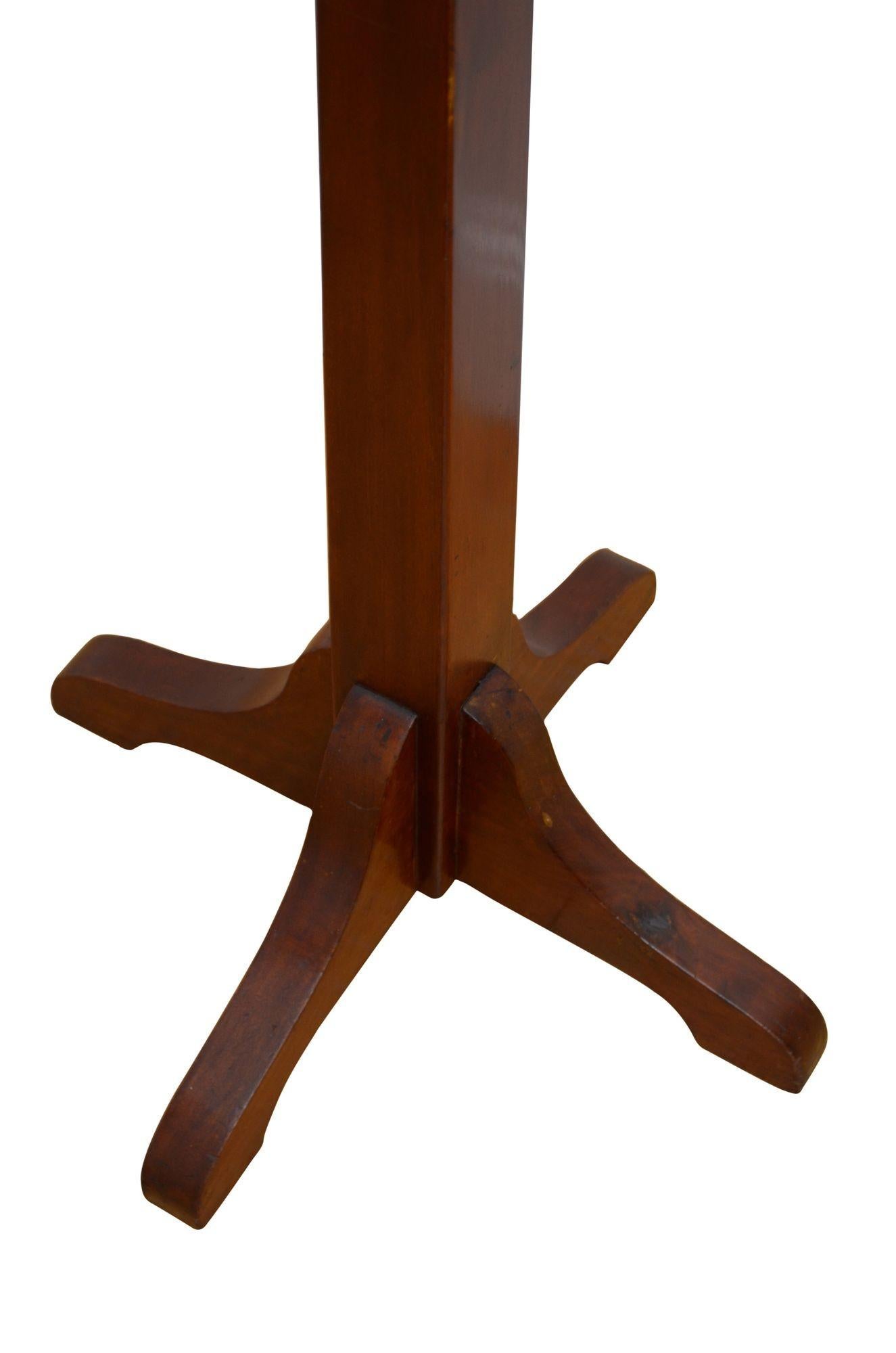 Arts and Crafts Coat Stand in Solid Mahogany For Sale 6