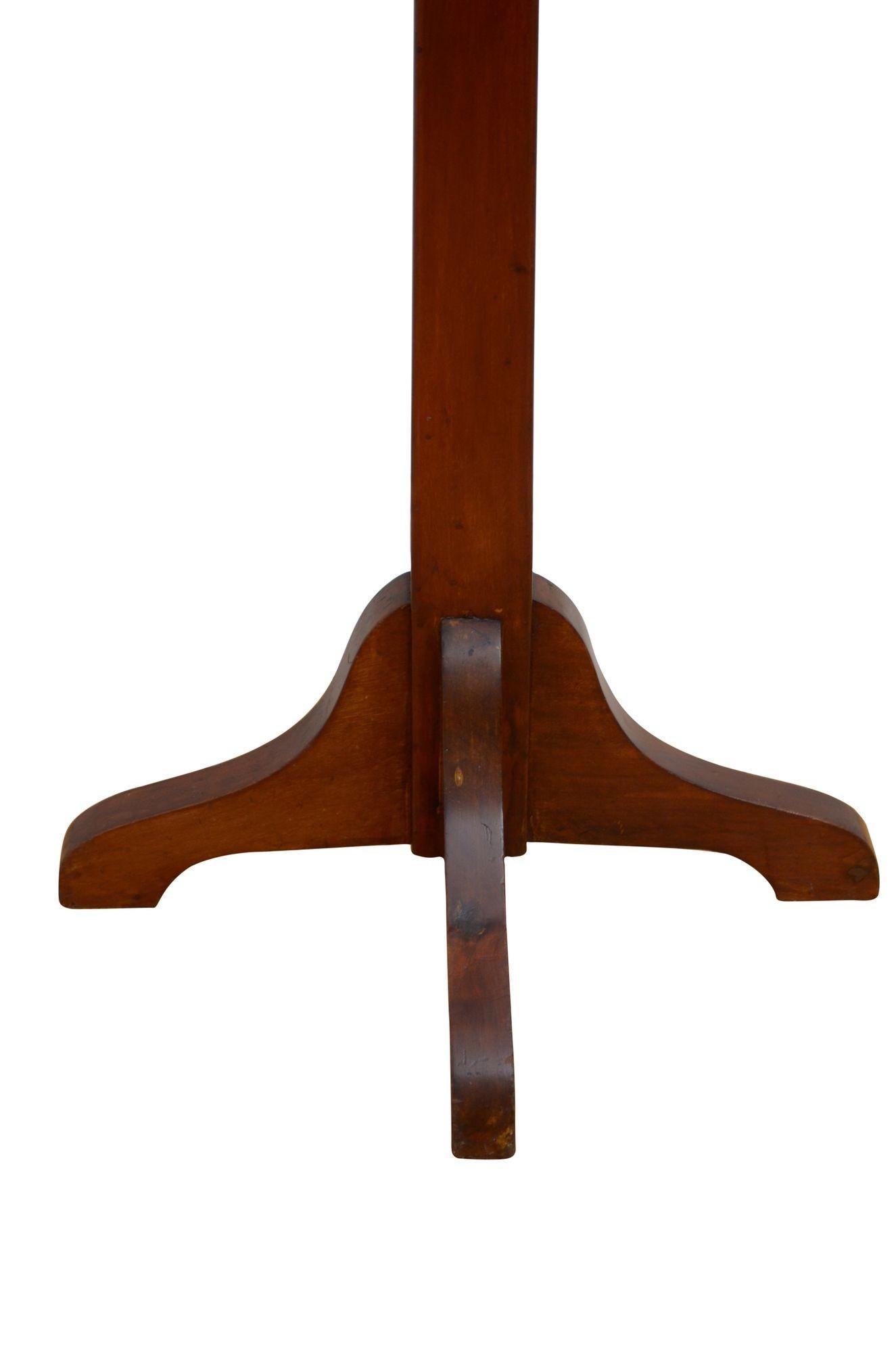 Arts and Crafts Coat Stand in Solid Mahogany For Sale 7