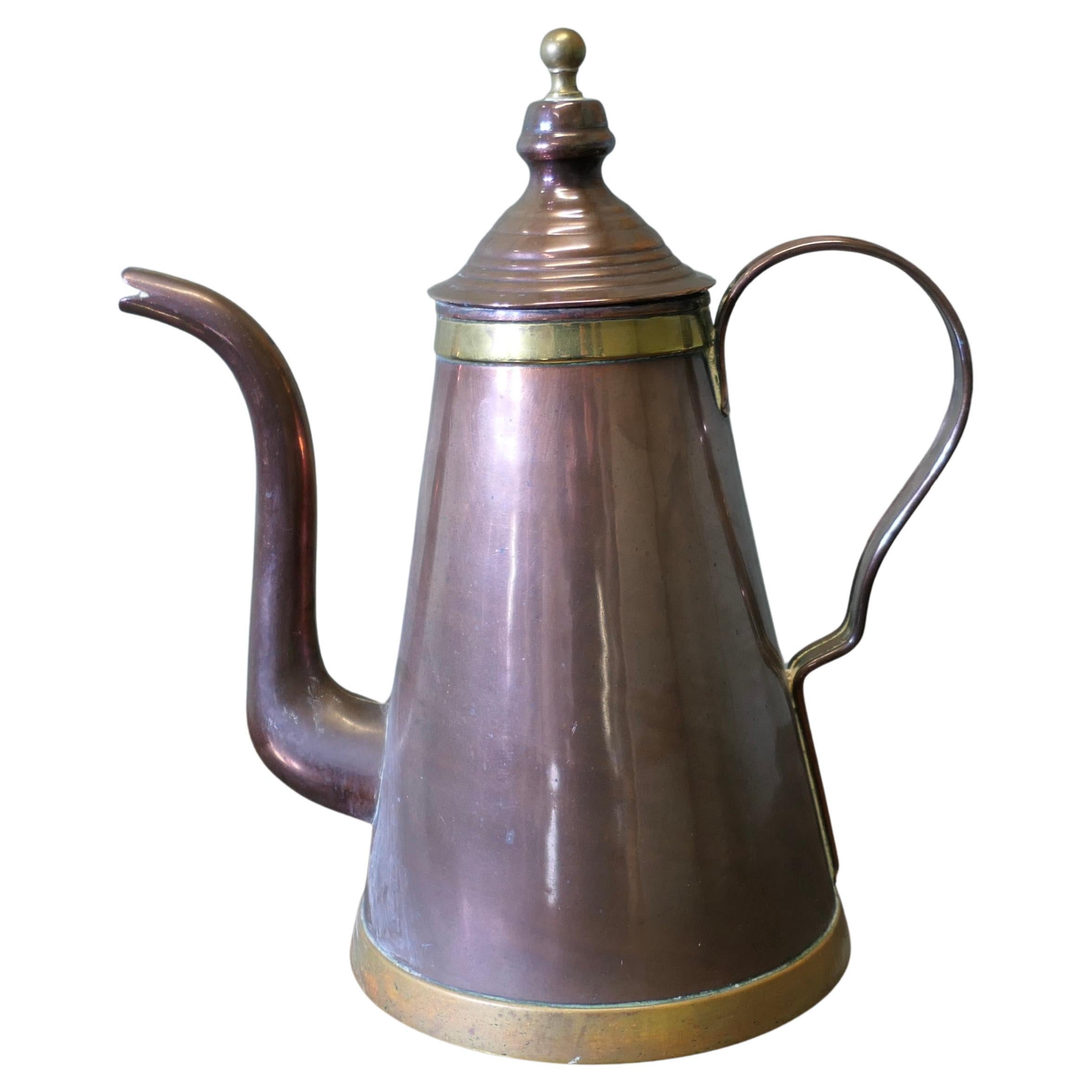 Arts and Crafts Coffee or Chocolate Pot  This is a beautiful hand made piece, th