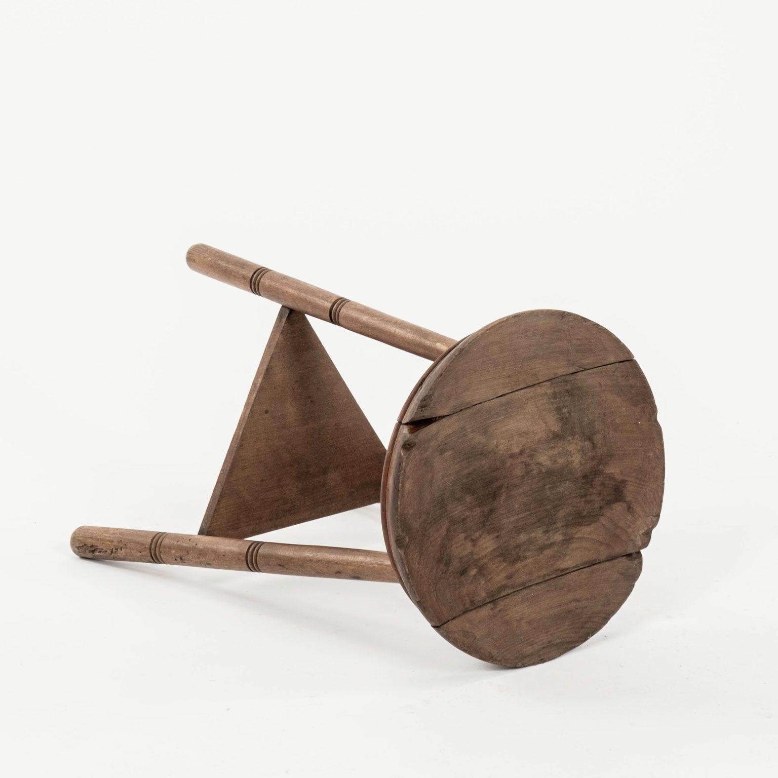 Metal Arts and Crafts Concave-Seated Stool