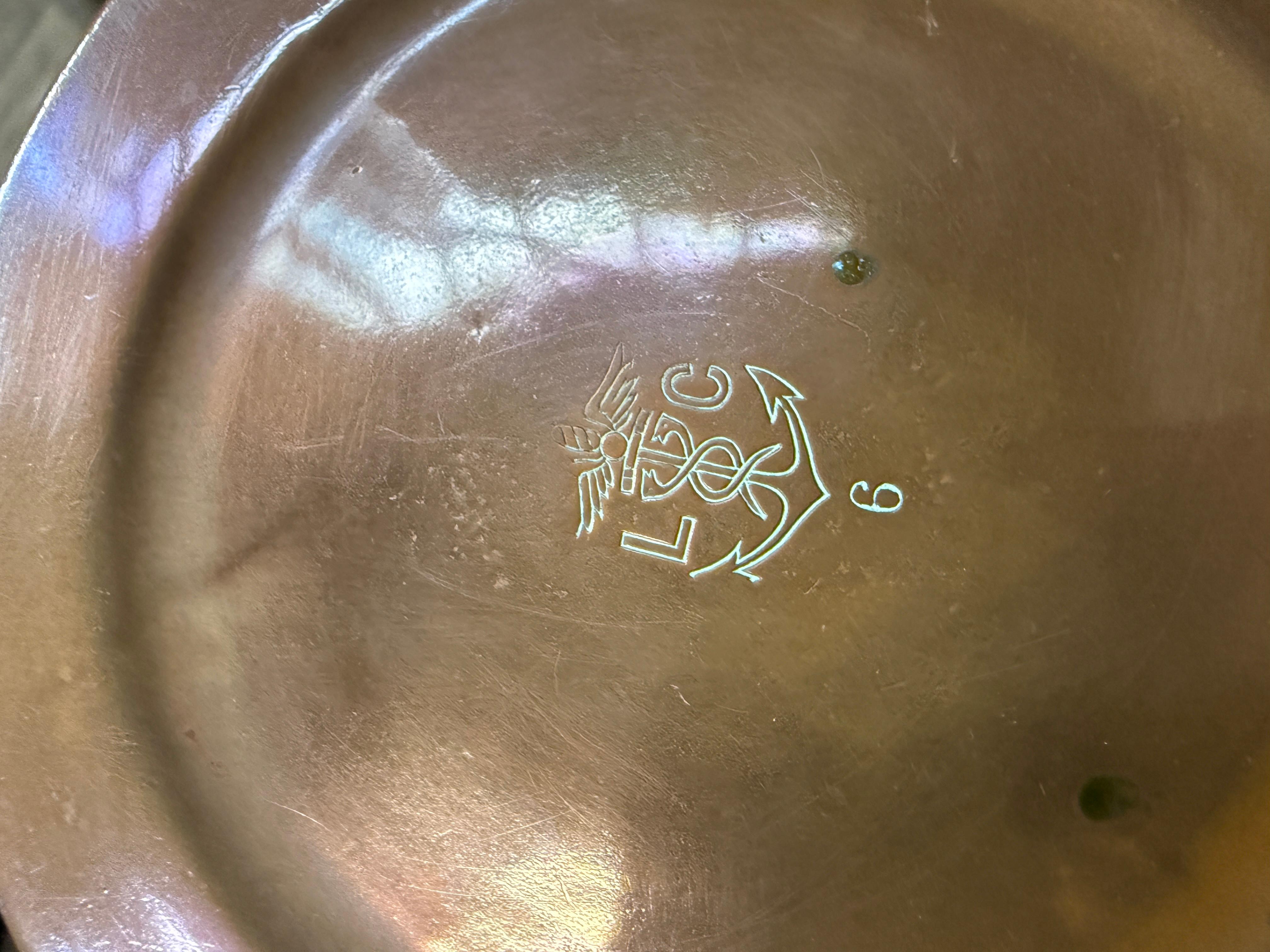 Collection'S di Arts and Craft in rame per la colazione  Una buona collezione in vendita 1