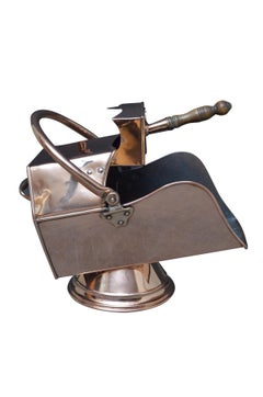 Arts and Crafts Copper Coal Helmet with Shovel