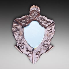 Arts and Crafts Copper Framed Wall Mirror