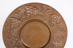 Arts and Crafts Kupfer Trauben Tablett