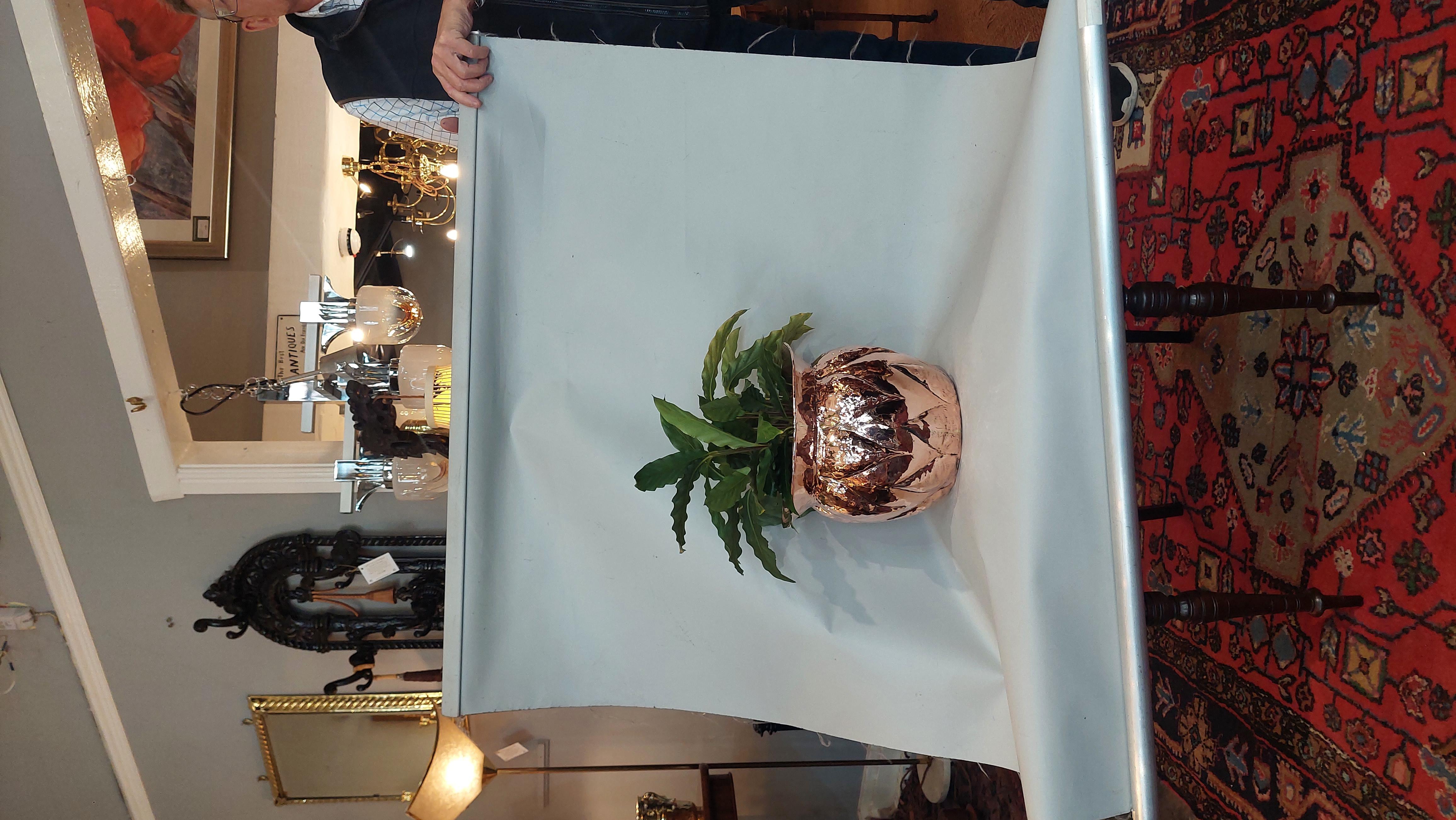 Late 19th Century Arts and Crafts Copper Planter Jardiniere For Sale