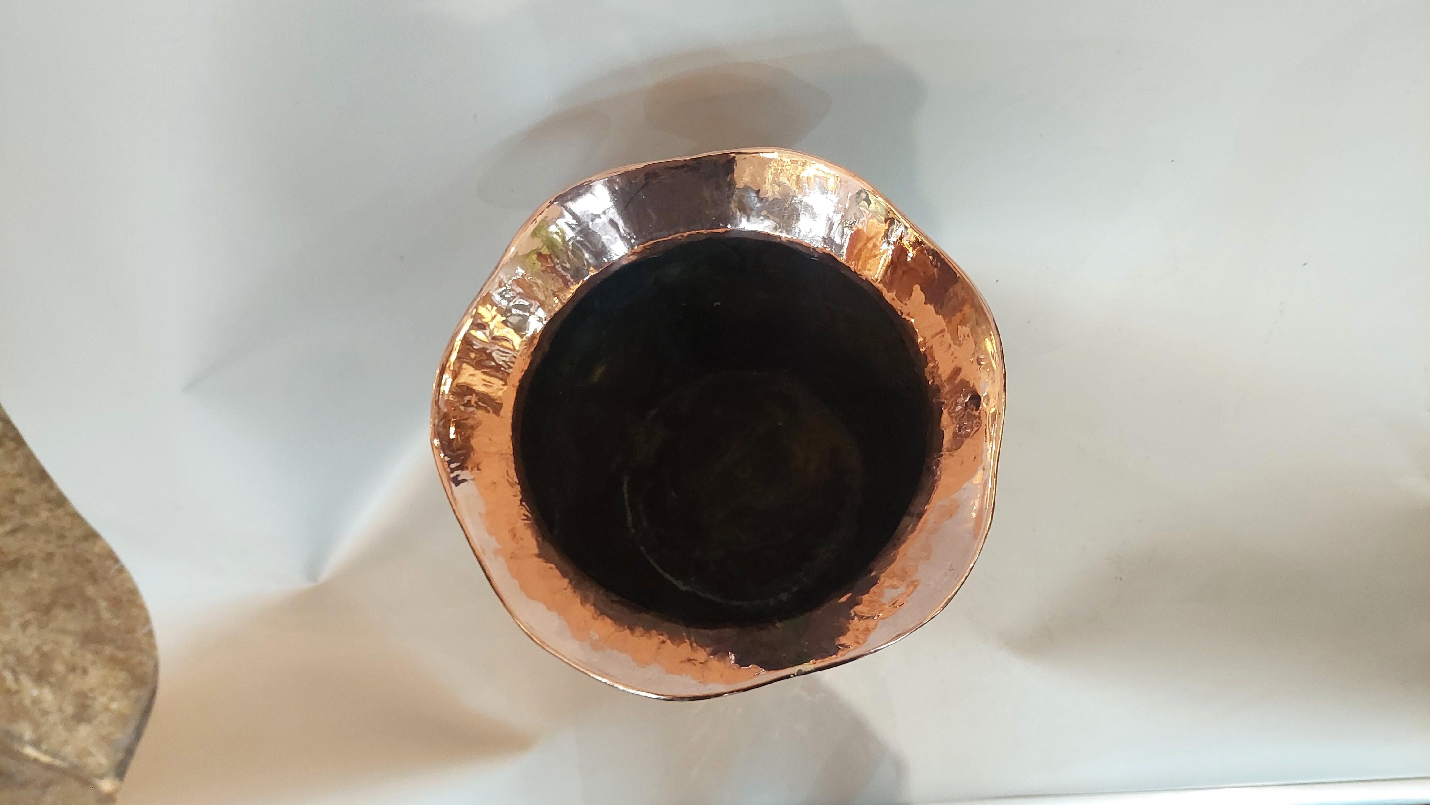 Arts and Crafts Copper Planter Jardiniere For Sale 1