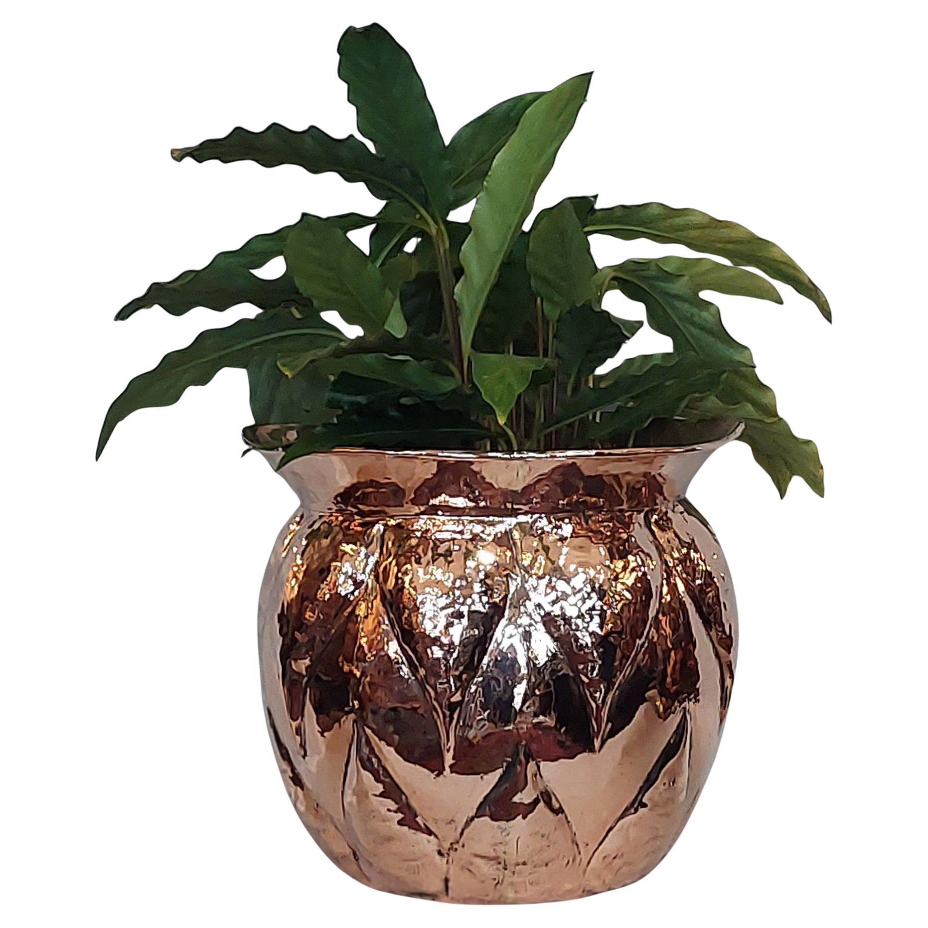 Arts and Crafts Copper Planter Jardiniere For Sale