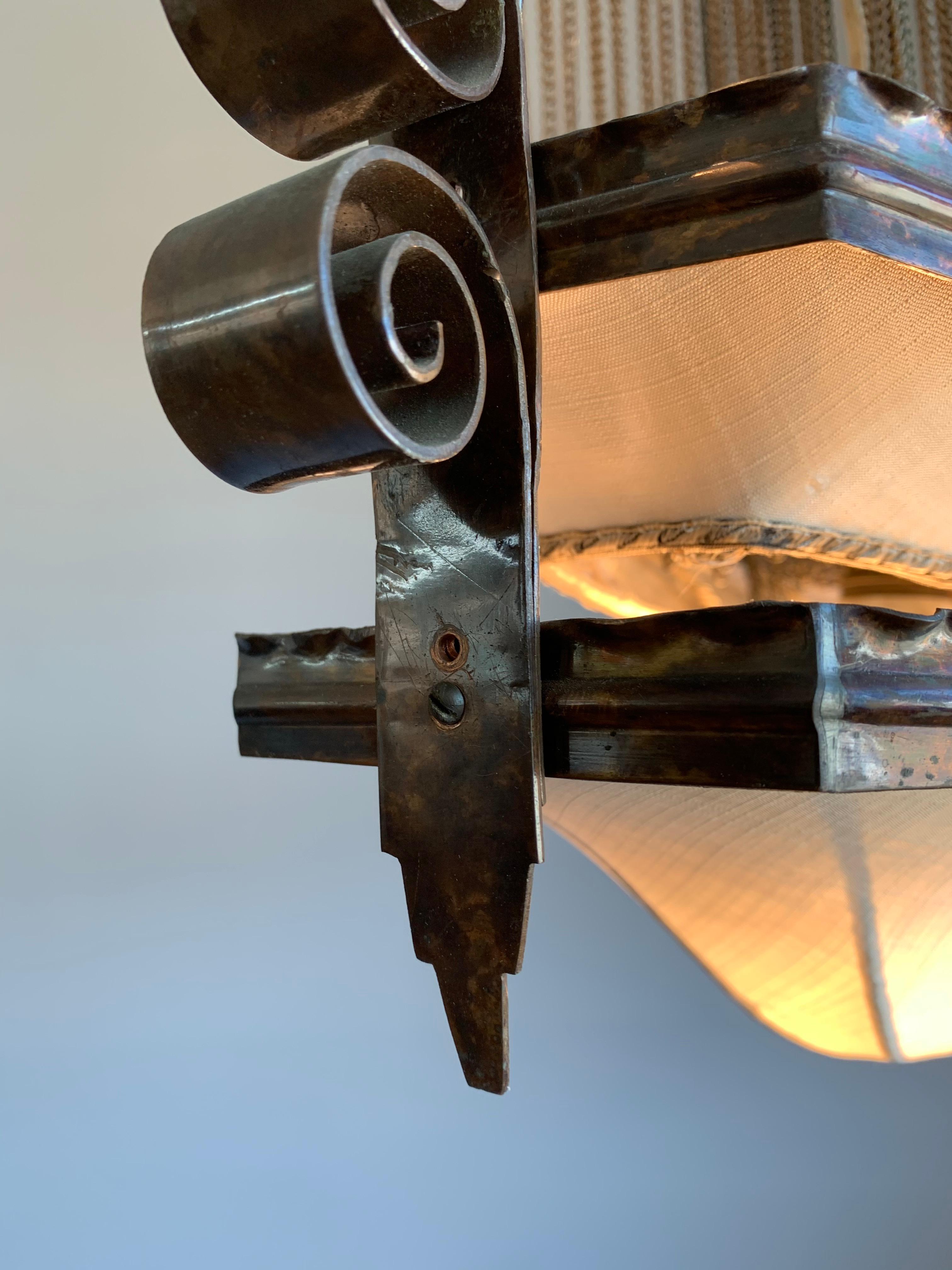 Lampadario di design Arts & Crafts Ship Vessel in rame di Winkelman & Van der Bijl in vendita 7