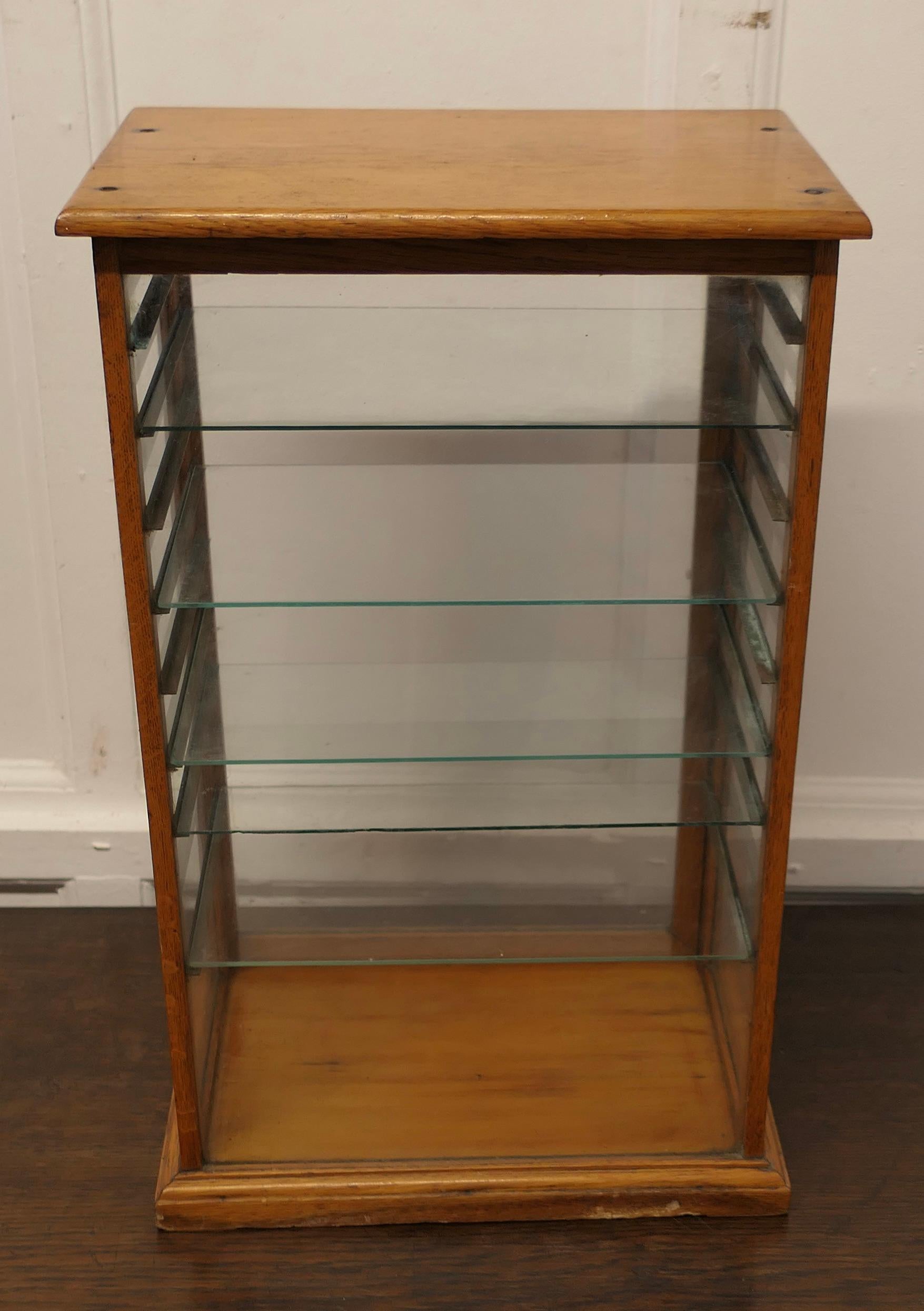 Arts and Crafts Counter Top Shop Display Cabinet, Watches, Jewellery     In Good Condition For Sale In Chillerton, Isle of Wight