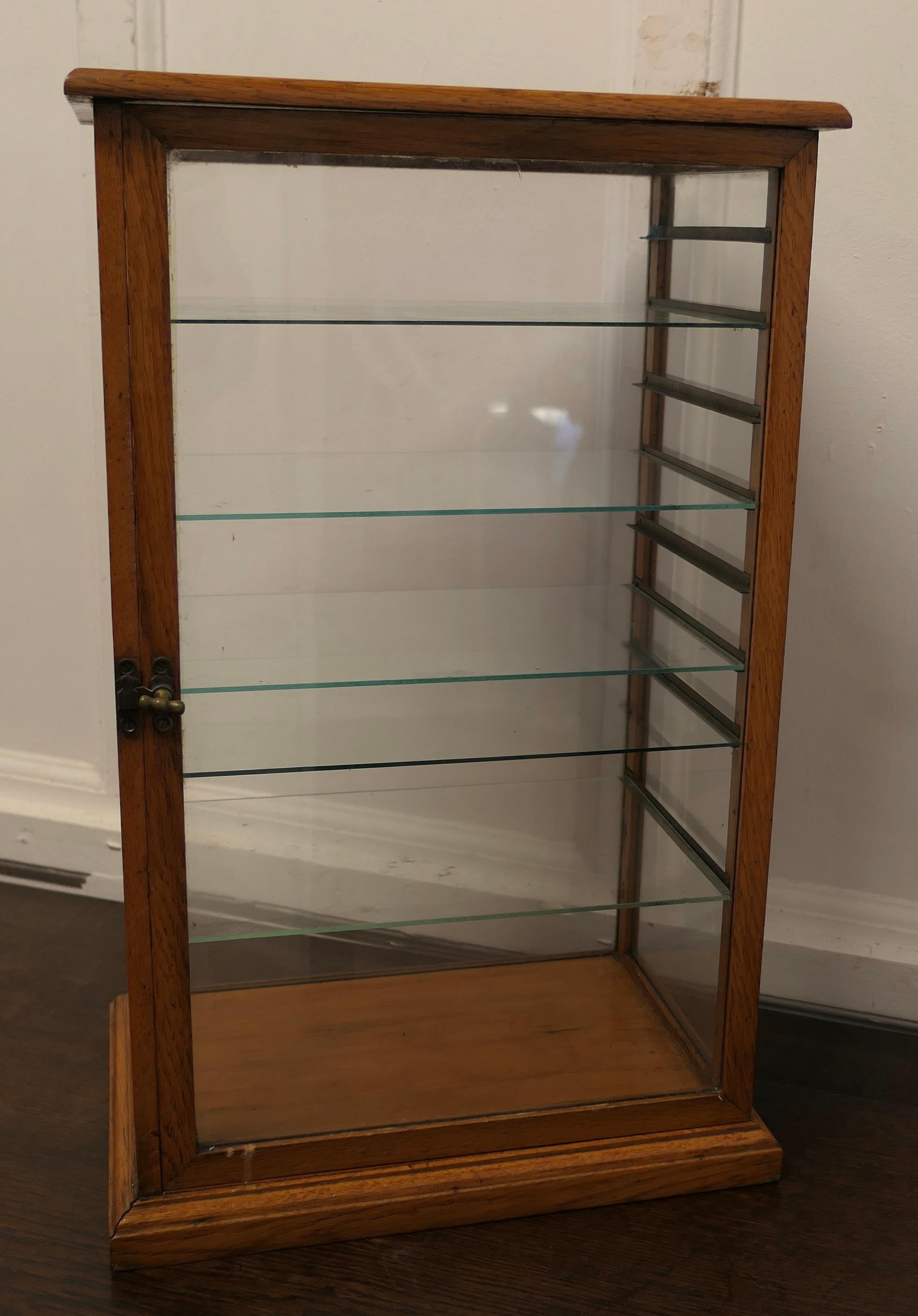 Arts and Crafts Counter Top Shop Display Cabinet, Watches, Jewellery     For Sale 1
