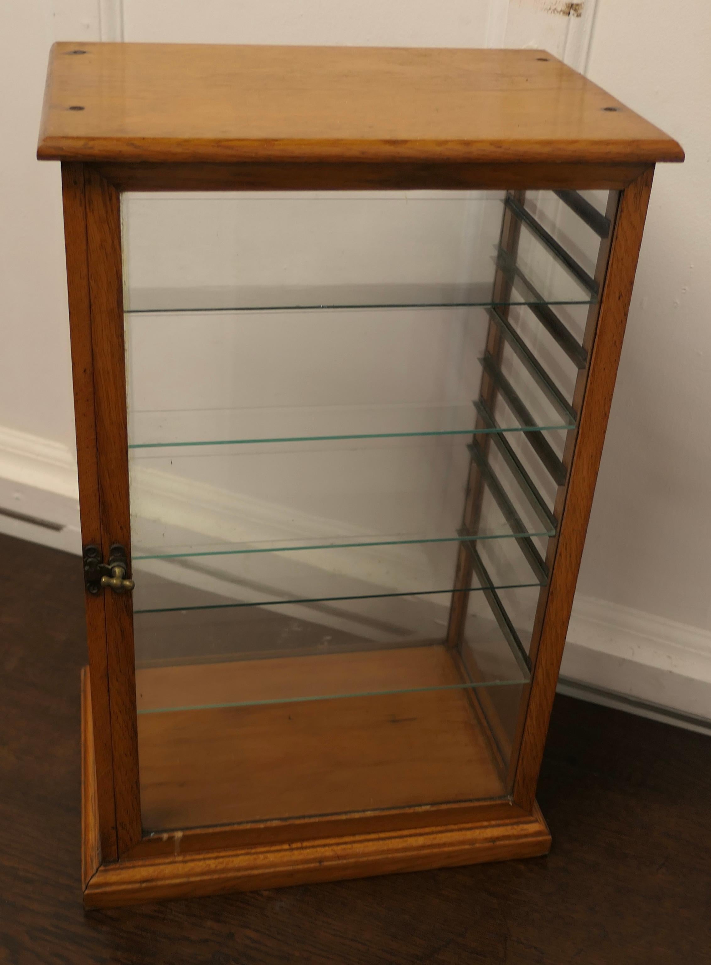 Arts and Crafts Counter Top Shop Display Cabinet, Watches, Jewellery     For Sale 2