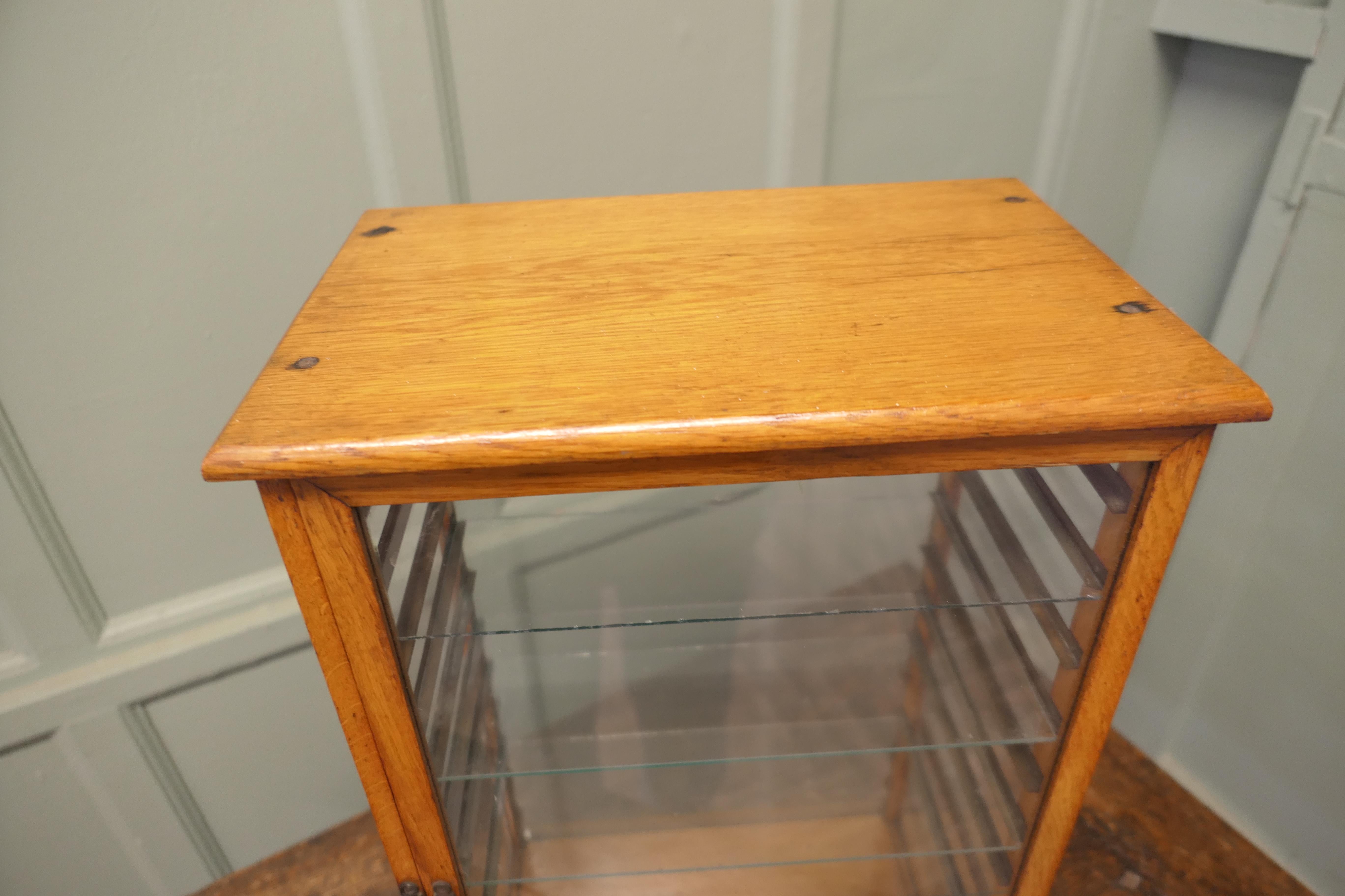 Arts and Crafts Counter Top Shop Display Cabinet, Watches, Jewellery For Sale 2