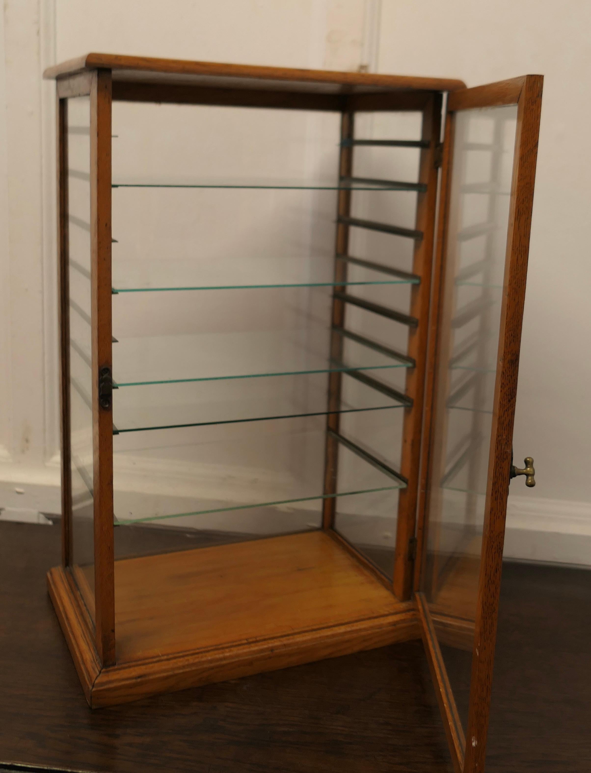 Arts and Crafts Counter Top Shop Display Cabinet, Watches, Jewellery     For Sale 3